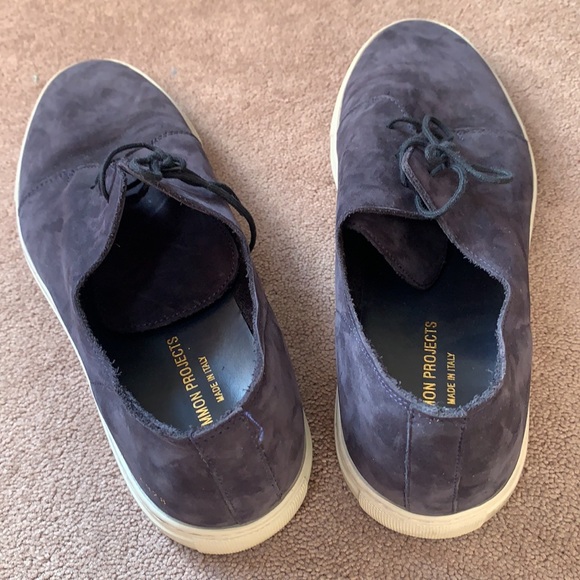 Navy common project men’s suede shoes size 45 main image 4